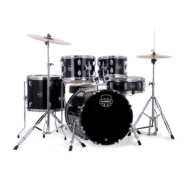 MAPEX COMET FUSION KIT PACKAGE BLACK - INCLUDES CYMBALS