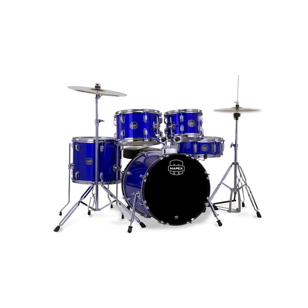 MAPEX COMET 5 PIECE DRUM KIT WITH CYMBALS - INDIGO BLUE