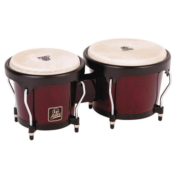 ASPIRE ACCENT WOOD BONGOS DARK WOOD/CHROME