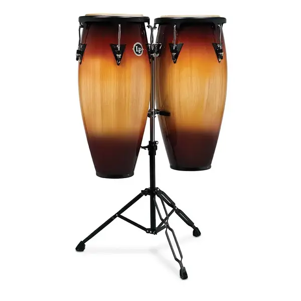 LP Aspire 10 + 11 Inch Conga Set w/ Stand - Vintage Sunburst