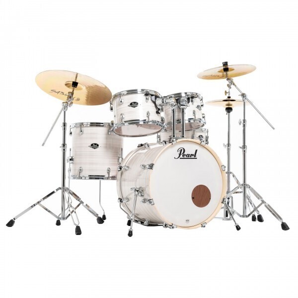 PEARL EXPORT 22" FUSION PLUS KIT WITH PEARL 834 HARDWARE PACK - SLIPSTREAM WHITE