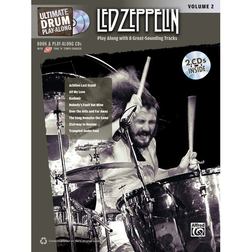 Ultimate Drum Play Along Led Zepplin Bk 2