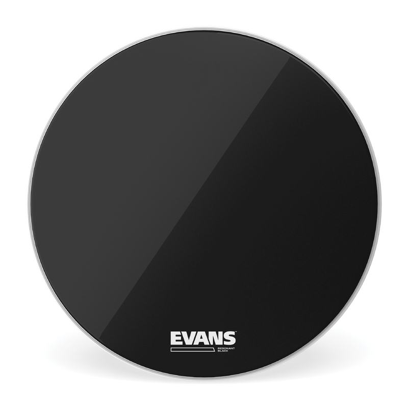 Evans Resonant Black Bass Drum Head, 20 Inch