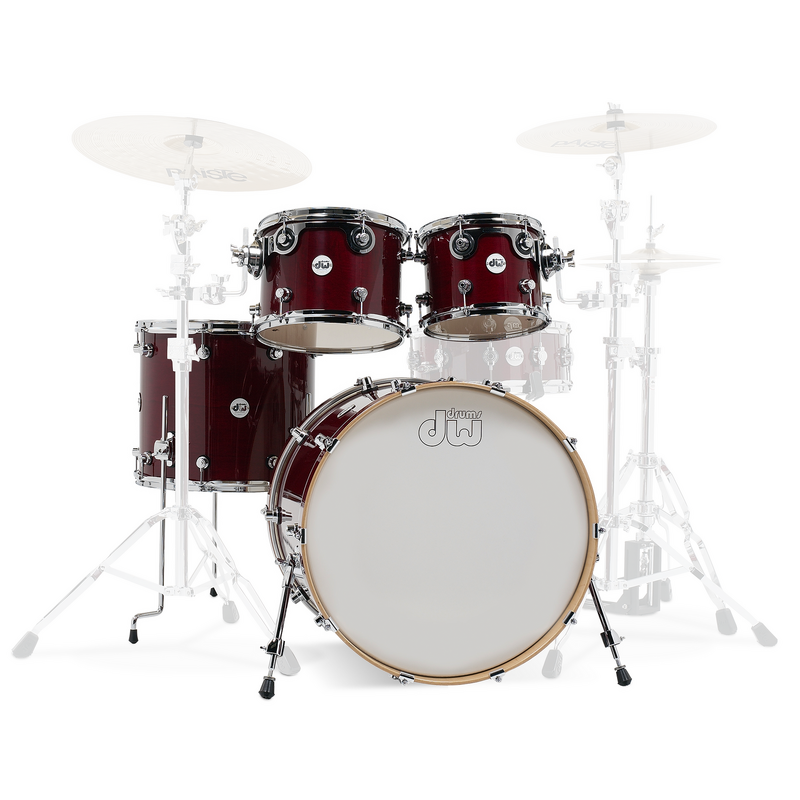 DW DDLG2214CS Design Series 4pc Shell Pack Cherry Stain