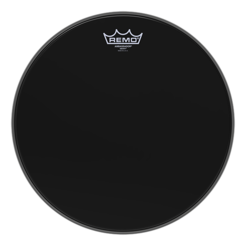 REMO AMBASSADOR EBONY 14" DRUM HEAD EBONY BATTER