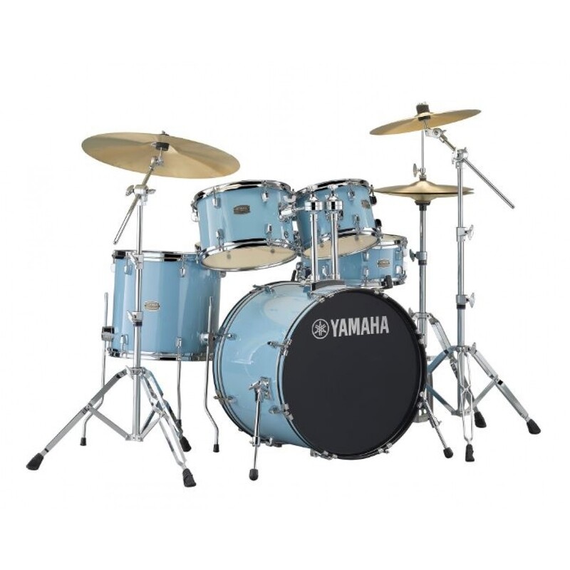 YAMAHA – RYDEEN 5 PIECE FUSION DRUM KIT WITH HARDWARE & CYMBALS - TURQUOISE GLITTER