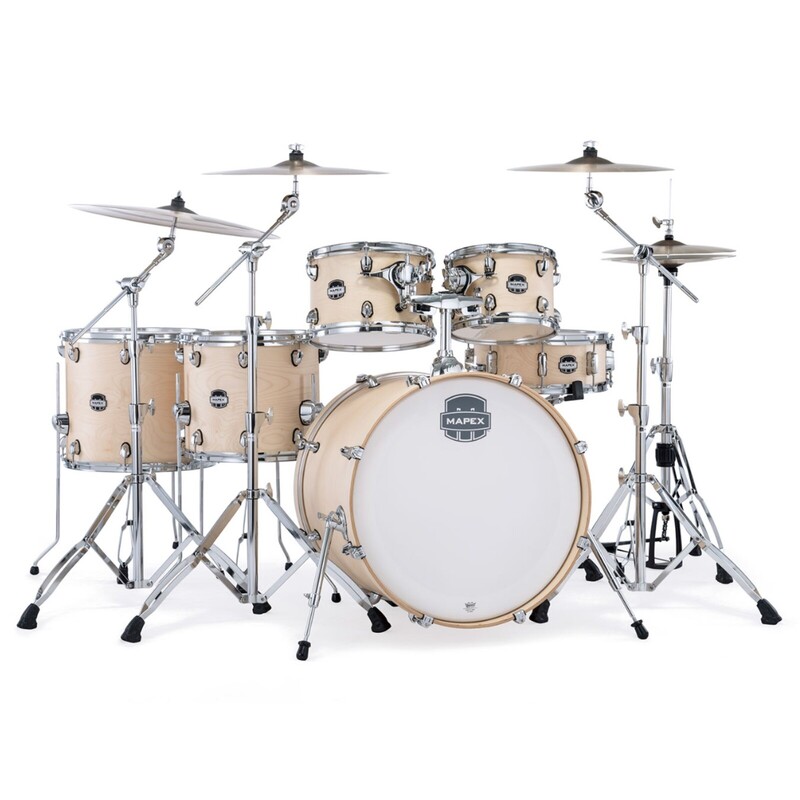 MAPEX MM628SFUNW MARS MAPLE 6-PIECE STUDIOEASE FAST SHELL PACK NATURAL SATIN WOOD