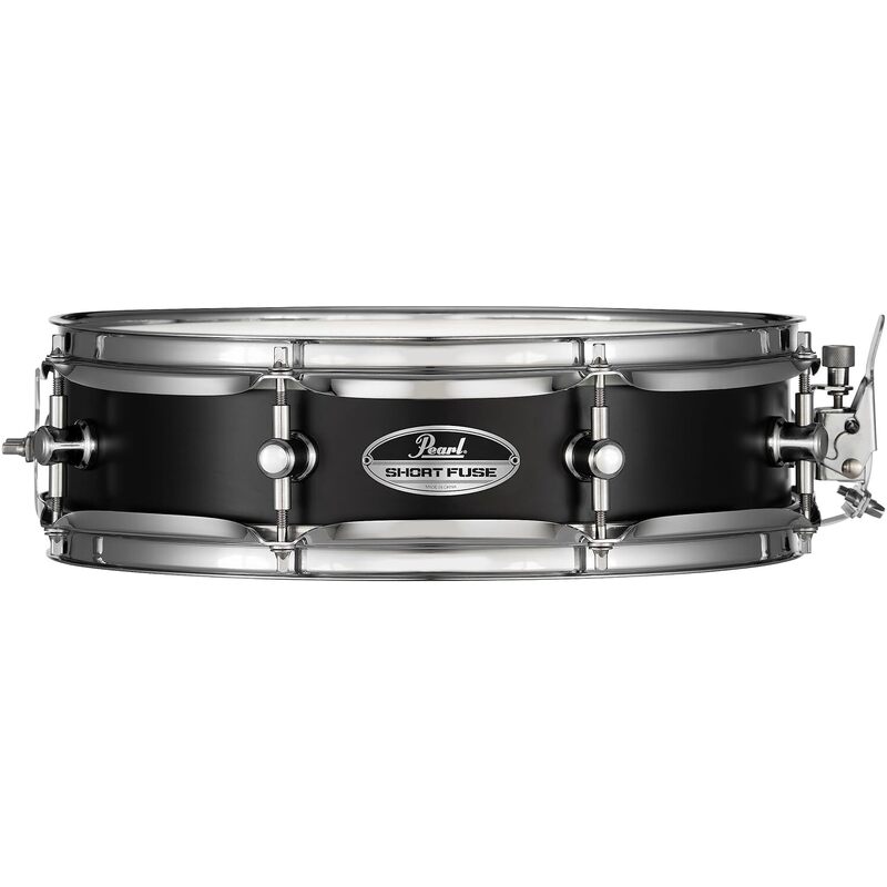 Pearl Short Fuse Drum 13x3.5 Black Steel Piccolo Snare